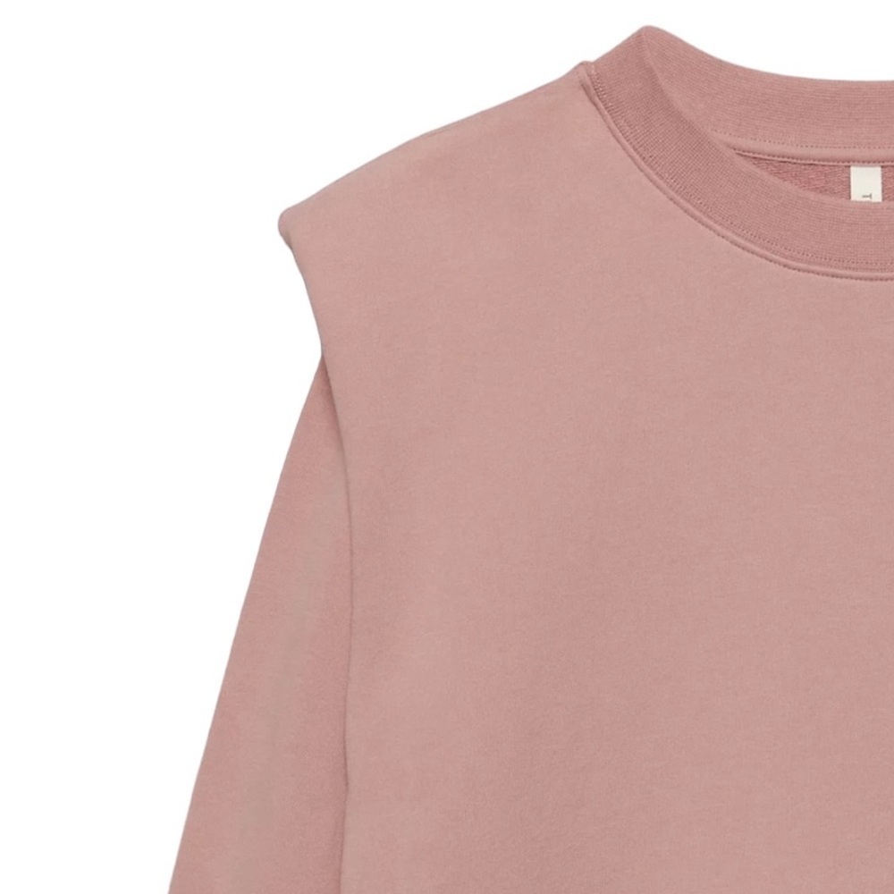 ARITZIA Babaton The Group Persona Sweater Shoulder Pad Long Sleeve Pink Sz Small - Picture 2 of 10